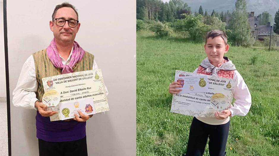 Imagen David y Alejandro Elbaile consiguen premio en el Certamen Nacional de Jota de Sallent