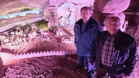 Imagen El belén de la cueva de Grañén sigue creciendo con nuevos elementos en...