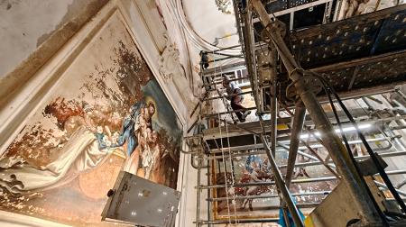 Imagen Aragón crea el único máster en restauración mural de España con clases...